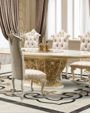 Ultra-Premium Dining Room Set – Handcrafted for Elite Villas