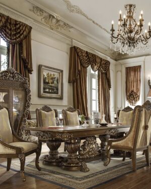 Designer Wooden Dining Set – Luxury Villa Interiors Collection