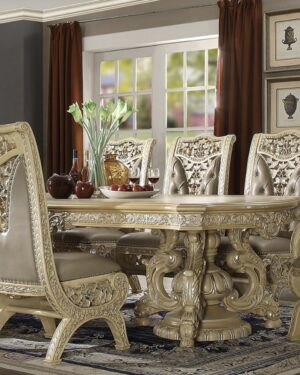 Italian Style Dining Set – Premium Handcarved Teakwood Design