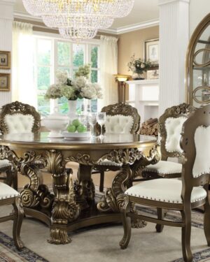 Heritage Royal Dining Set – Bespoke Teakwood Craftsmanship for Elite Homes