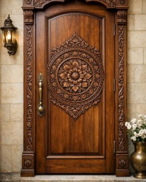 Bespoke Carved Door for Palatial Homes