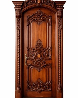 Luxury Door with Contemporary Carved Panels