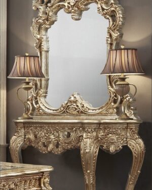 Aurora Shine Designer Teakwood Dressing Table