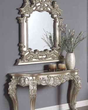 Imperial Serenity Handcarved Teakwood Dressing Table