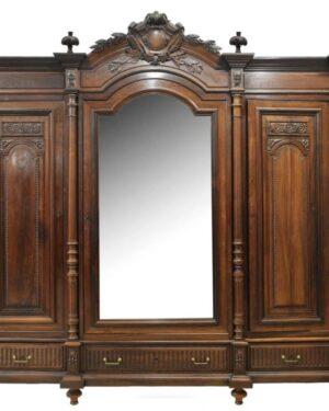 Grand Palace Carved Storage Wardrobe Cabinet