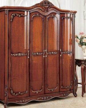 Aristocrat Handcrafted Teakwood Wardrobe Cabinet
