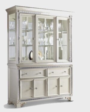 Crystal Elegance Display Crockery Showcase