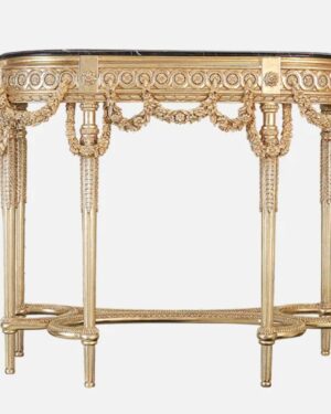 Majestic Villa Handcarved Teakwood Console Table