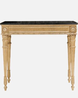 Floral Master Designer Teakwood Console Table
