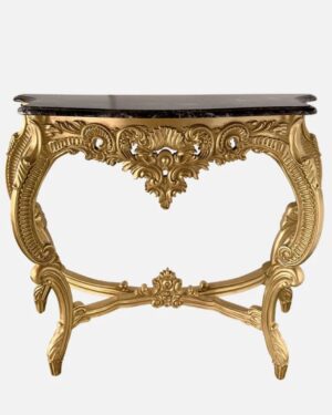 Egyptian Style Royal Handcarved Teakwood Console Table