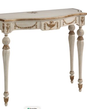 Imperial Serenity Handcarved Teakwood Console Table