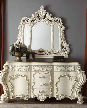 Italy Milan’s Designer Teakwood Console Table