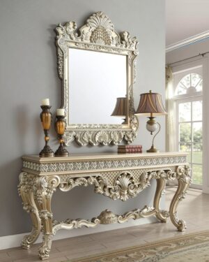 Beautifully Designed Italian Teakwood Dressing Table