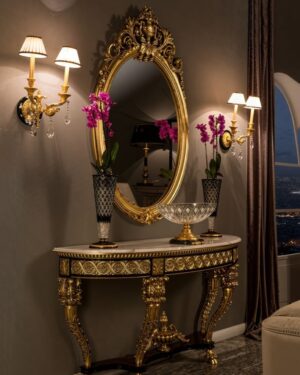 Francis Milan’s Handcarved Teakwood Dressing Table